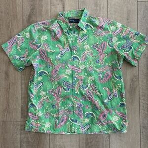 Ralph Lauren Green Paisley Casual Shirt